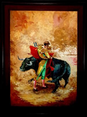 Torero, Diego Ramos, Oleo sobre lienzo, grande