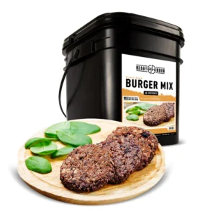 Cubo de hamburguesas de frijol negro 60 porc.