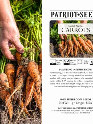 Semillas de zanahorias Patriot Seeds