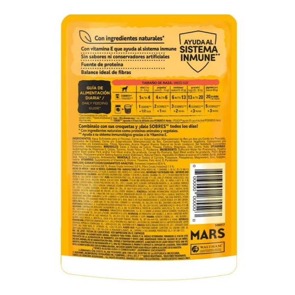 Comida húmeda Pedigree adultos, 100 grs