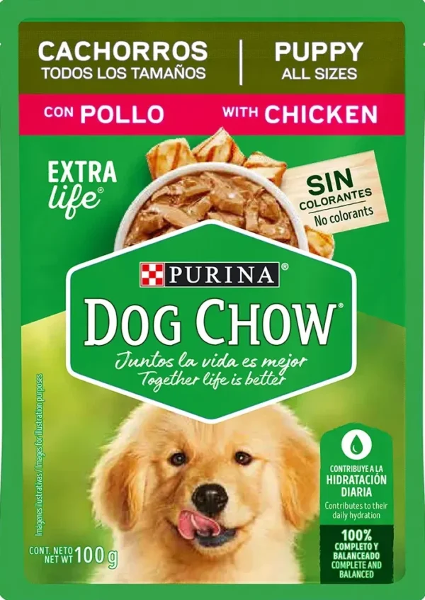 Comida humeda Dog Chow cachorros 100 grs