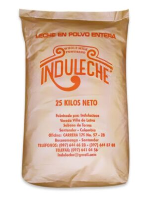 Leche en polvo Induleche, entera, bulto 25 ks