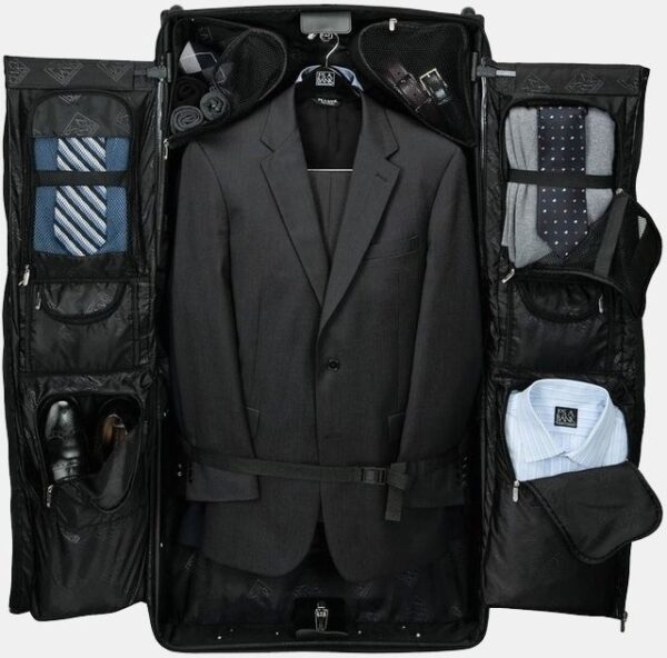Maletín de viaje, porta trajes hombre, cuero
