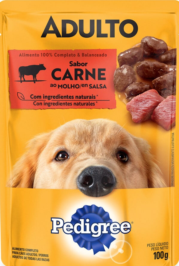 Comida húmeda Pedigree adultos, 100 grs