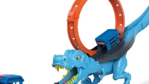Pistas de carros Hot Wheels toy car track set city T-Rex