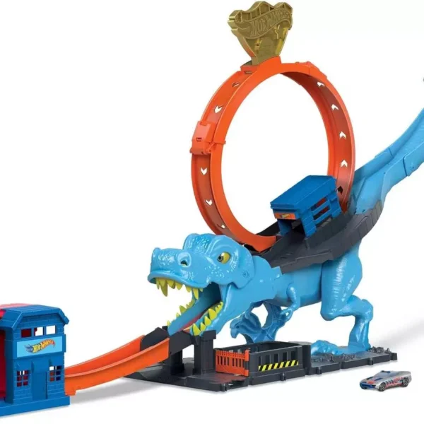 Pistas de carros Hot Wheels toy car track set city T-Rex