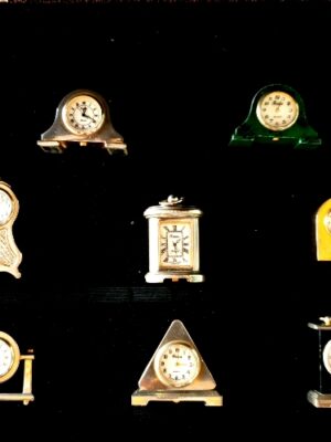Colección relojes miniatura en bronce