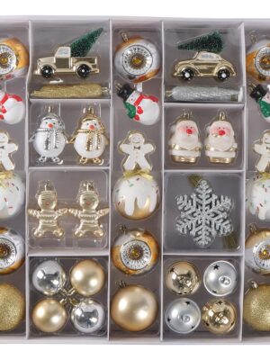 Adornos para árbol de navidad 50 piezas